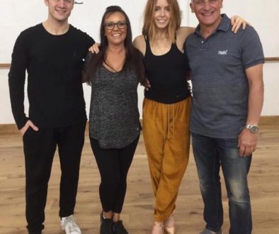Kevin Clifton Stacey Dooley at Razzle Dazzles Studio